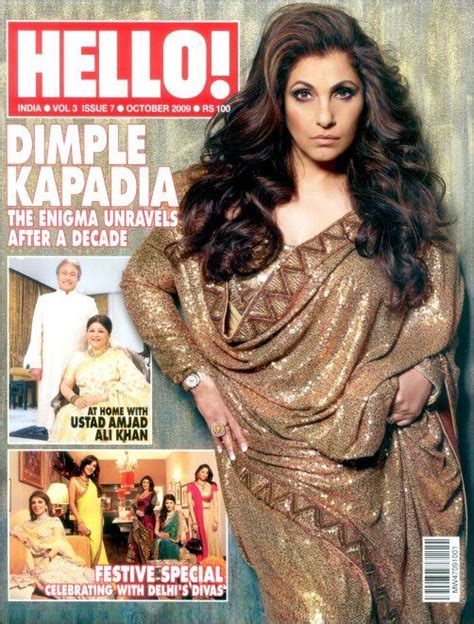 Dimple Kapadia Sizzles On The Cover Of Hello This Month Dimples