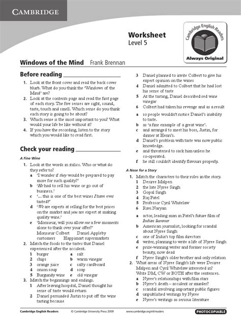 Windows Of The Mind Worksheet Pdf Pdf Qi Foods