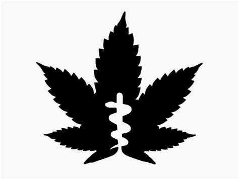 Medical Marijuana Stencil Image - Weed Leaf Svg, HD Png Download - kindpng