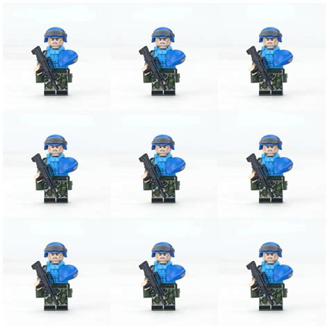 Heavy United Nations Peacekeeping Minifigures Lego Compatible Military Set