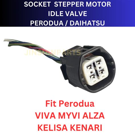 SOCKET IDLE VALVE STEPPER MOTOR PERODUA VIVA MYVI ALZA KELISA KENARI 4