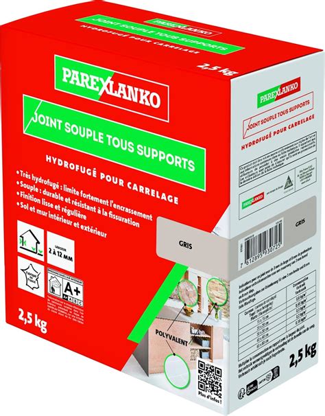 Parexlanko Joint Souple Tous Supports Gris Joints De Carrelage De