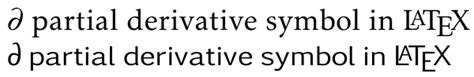 fonts - Sans-serif partial derivative symbol? - TeX - LaTeX Stack Exchange