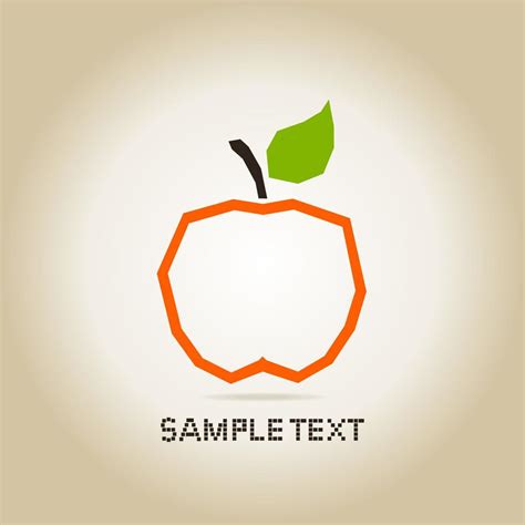 The Apple. Vector illustration 19470386 Vector Art at Vecteezy