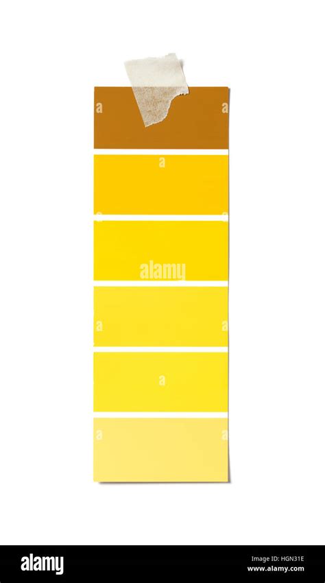 Isolated yellow Paint Swatch Stock Photo - Alamy