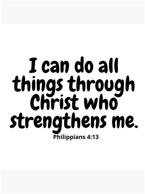 Philippians I Can Do All Things Through Christ Who Strengthens