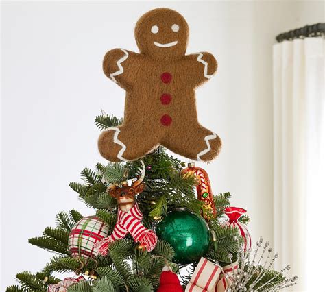 Gingerbread Tree Topper Pottery Barn