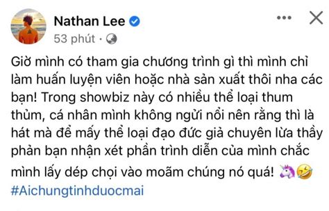 Nathan Lee chỉ trích gay gắt thể loại đạo đức giả trong showbiz công