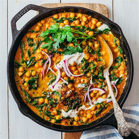 Spinach And Chickpea Curry So Vegan