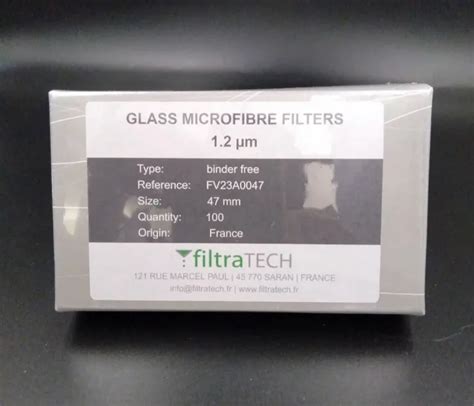 Glass Microfiber Filter Without Binder Suspended Solid Analysis Fv