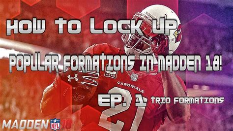 How To Lock Up Popular Formations In Madden Ep Trio Formations