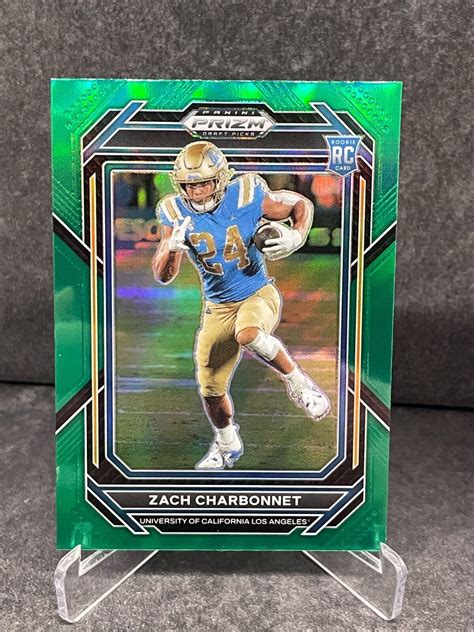 Panini Prizm Draft Picks Green Prizm Zach Charbonnet Rc