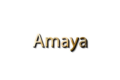 Amaya 3d Namensmodell 14463372 Png