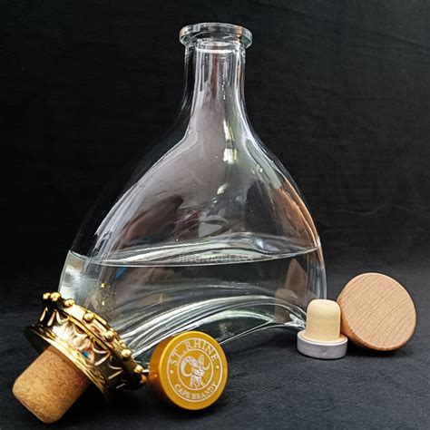 Wholesale Empty Customization Transparent Super Flint Spirits Liquor