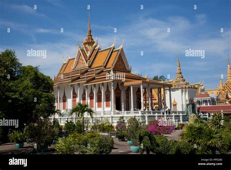 Cambodia Phnom Penh Royal Palace View Of The Silver Pagoda Wat