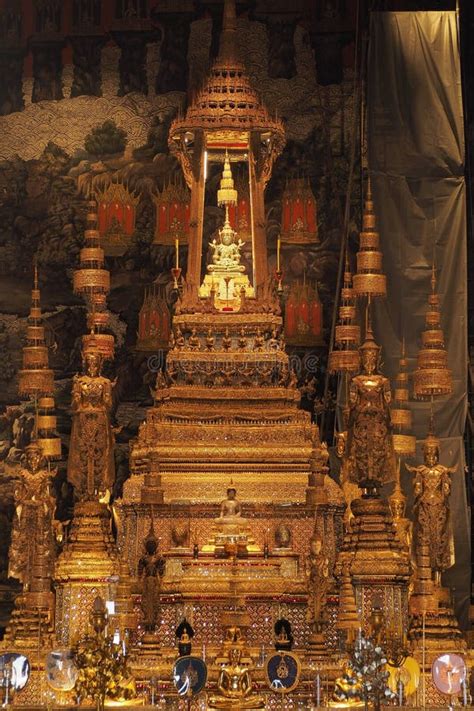 The Emerald Buddha At Wat Phra Kaew On The Grounds Of The Grand Palace