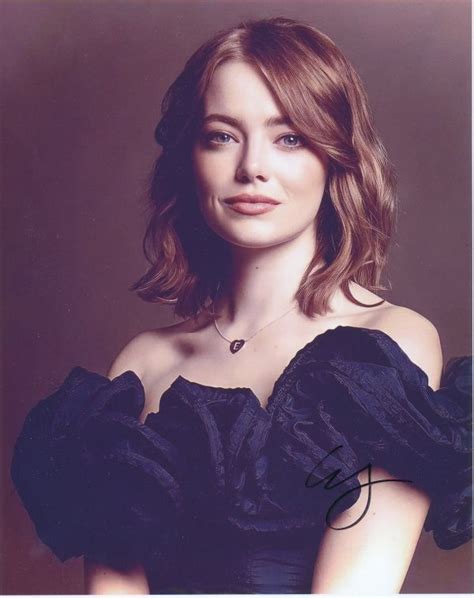 Emma Stoneエマ・ストーン 直筆サイン写真 証明書coa 7874 中古 のヤフオク落札情報