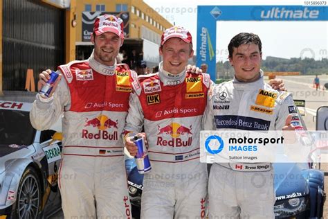 Top Three Finishers St Mattias Ekstrom Swe Audi Sport Team Abt