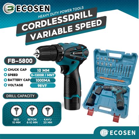 Jual Mesin Bor Baterai Tangan Cordless Drill Battery Bor Cordless Power