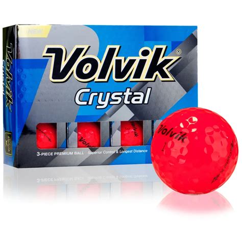 Volvik Crystal Ruby Red Golf Balls