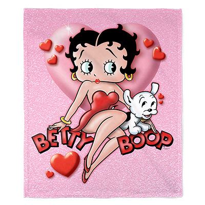 Betty Boop Heart X Soft Minky Blanket