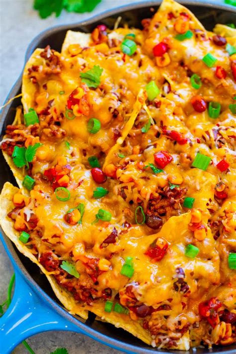 Loaded Beef Skillet Nachos Recipe