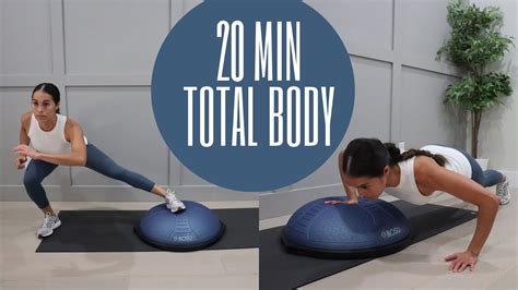 Min Total Body Workout Bosu Ball Angelique Clark Youtube