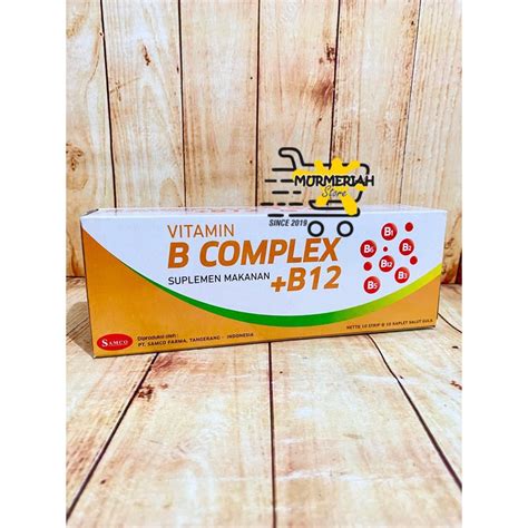 Jual Box Vitamin B Complex B Samco Box Isi Kaplet Vitamin B B