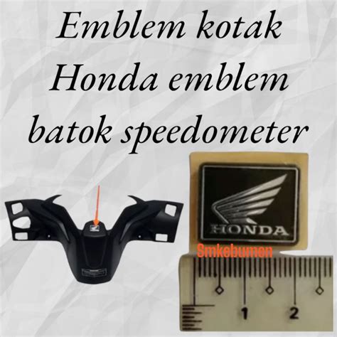 Jual Emblem Logo Kotak Batok Speedometer Honda Beat Vario Scoopy Cb