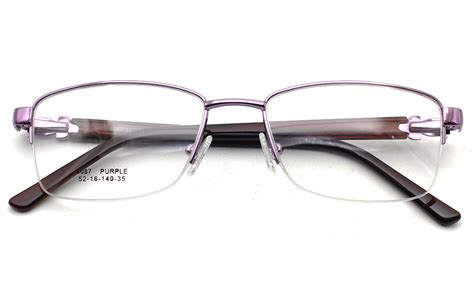 Half Rim Women Eyeglasses Pink