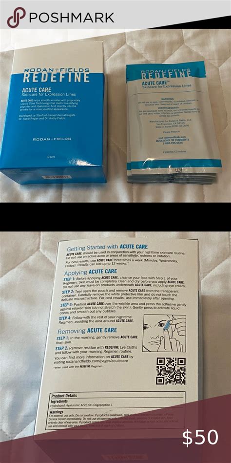 Rodan Fields Redefine Acute Care 6 Pairs Rodan And Fields