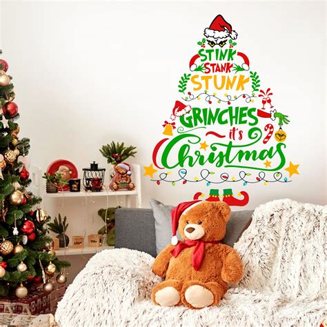 Ggboy Christmas Wall Decals Santa Claus Stickers Removable