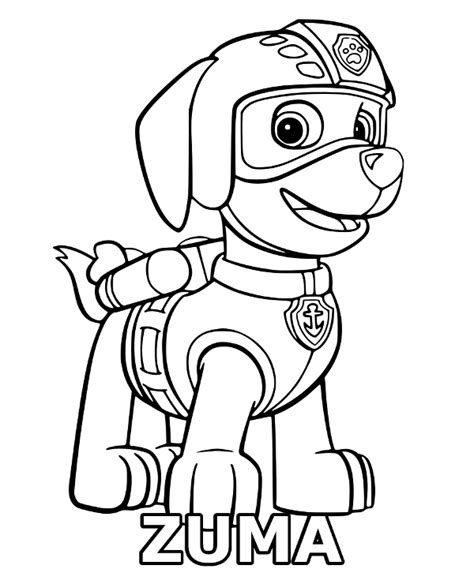 Zuma coloring page Paw Patrol