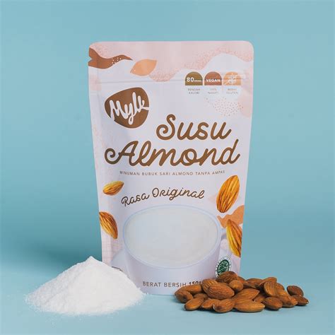 Jual MYLK Susu Almond Bubuk Instan Mylk Almond Milk Powder HALAL