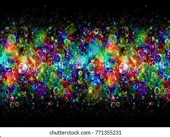 Rainbow Bubbles Wallpaper Stock Illustration 771355231