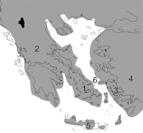 The Palaeogeography Of Greece In The Tortonian Mya Creutzburg