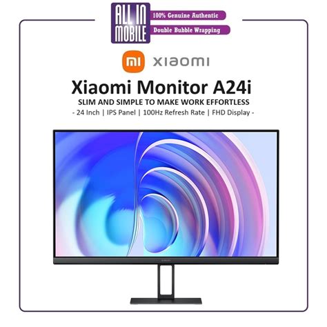 Xiaomi Monitor A24i A27i IPS Panel FHD 100Hz 6MS Official Warranty By