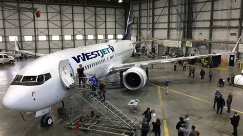 First Look Up Close With The Westjet 737 Max 8 At Calgary Airport