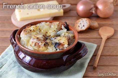 French ONION SOUP: authentic baked recipe with grilled cheese