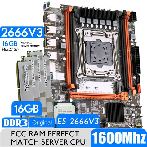 Atermiter D3 Motherboard Combo Kit Set XEON E5 2666 V3 LGA 2011 3 CPU