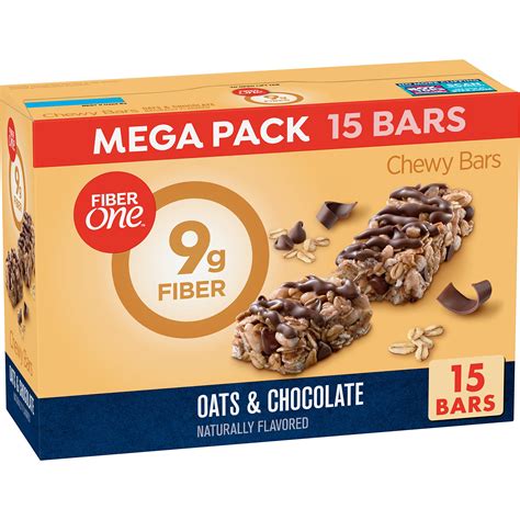 Buy Fiber One Chewy Bars Oats And Chocolate Fiber Snacks Mega Pack 15