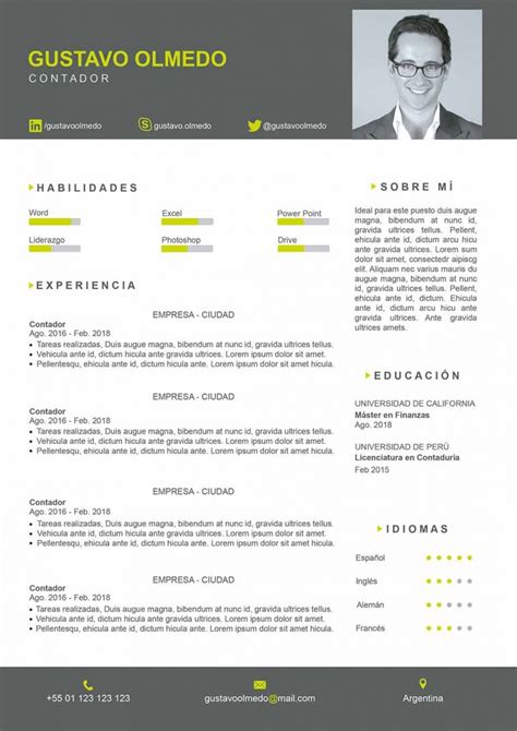 30 Plantillas De Currículum Para Rellenar Word Y Photoshop