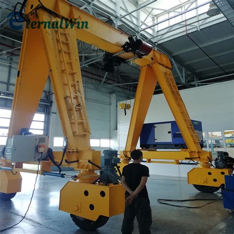 Port Lifting Container Cranes 50 Ton Rubber Tyre Gantry Cranes