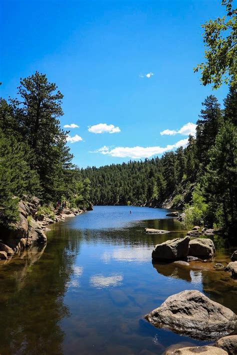 The tip of Gross Reservoir, Roosevelt National Forest, Nederland ...