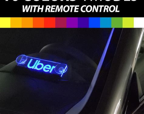 Uber Light LED Sign Acrylic Glowing Uber Logo Light Sign 16 Colors 4 ...