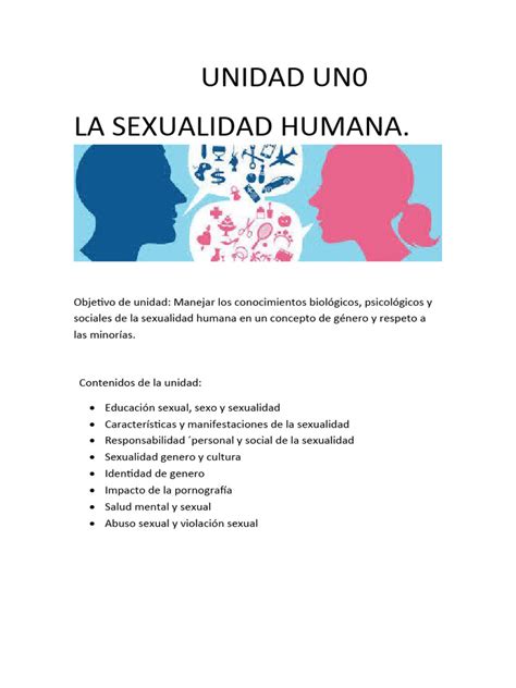 Tema 1 De Opv 1 Pdf La Sexualidad Humana Control De La Natalidad