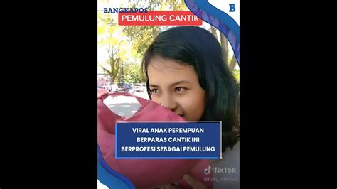 Viral Anak Perempuan Berparas Cantik Ini Berprofesi Sebagai Pemulung