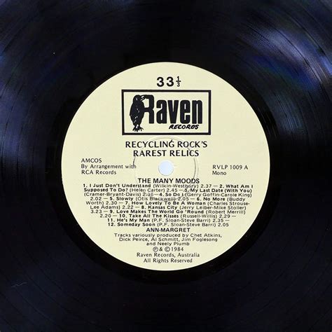 Yahoo オークション Ann Margret Many Moods Of Raven Rvlp1009 Lp