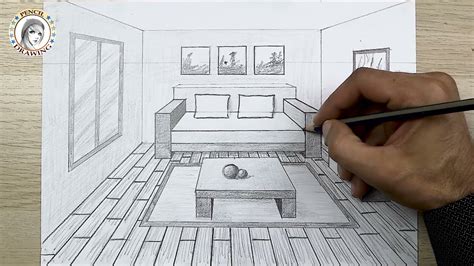 رسم رسم بالمنظور Drawing Room Easy How To Draw In Perspective