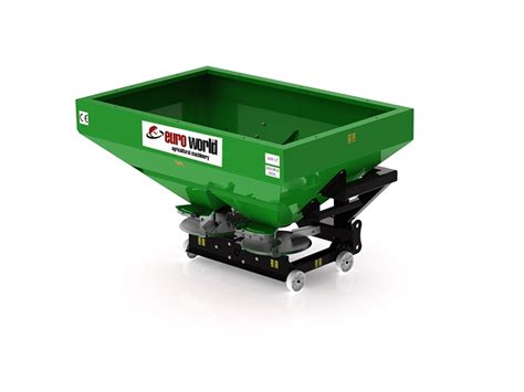 Double Disc Fertilizer Spreader 600 Liters Euroworld Agricultural Machinery